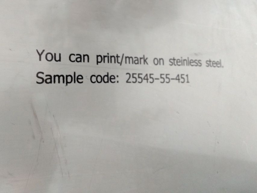 stainless stell marking